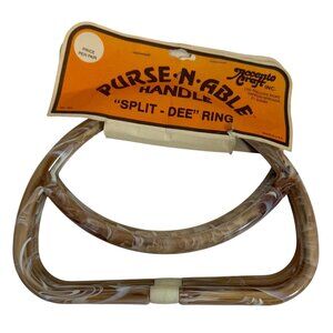 Accento Crafts Purse-N-Able Double Split-Dee Purse Ring 2 Sets Made in USA NOS